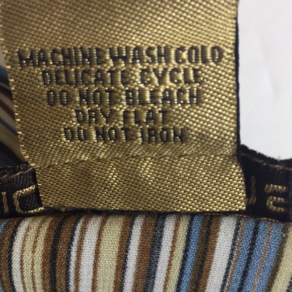 Notation Stretch Stripe 3/4 Sleeve Top Size XL - Picture 8 of 8